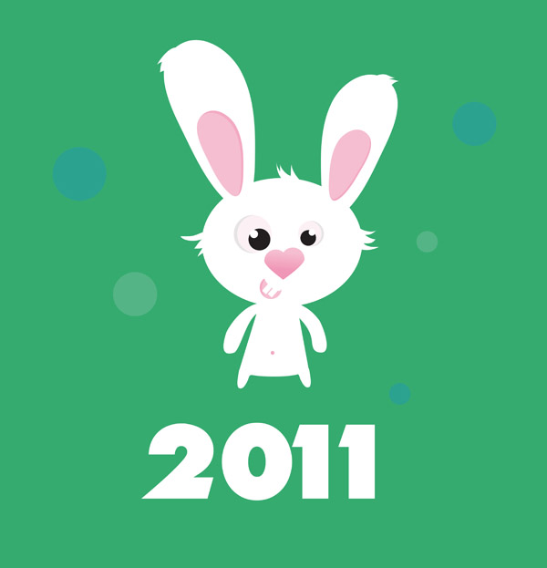 free vector Cute cartoon rabbit vector